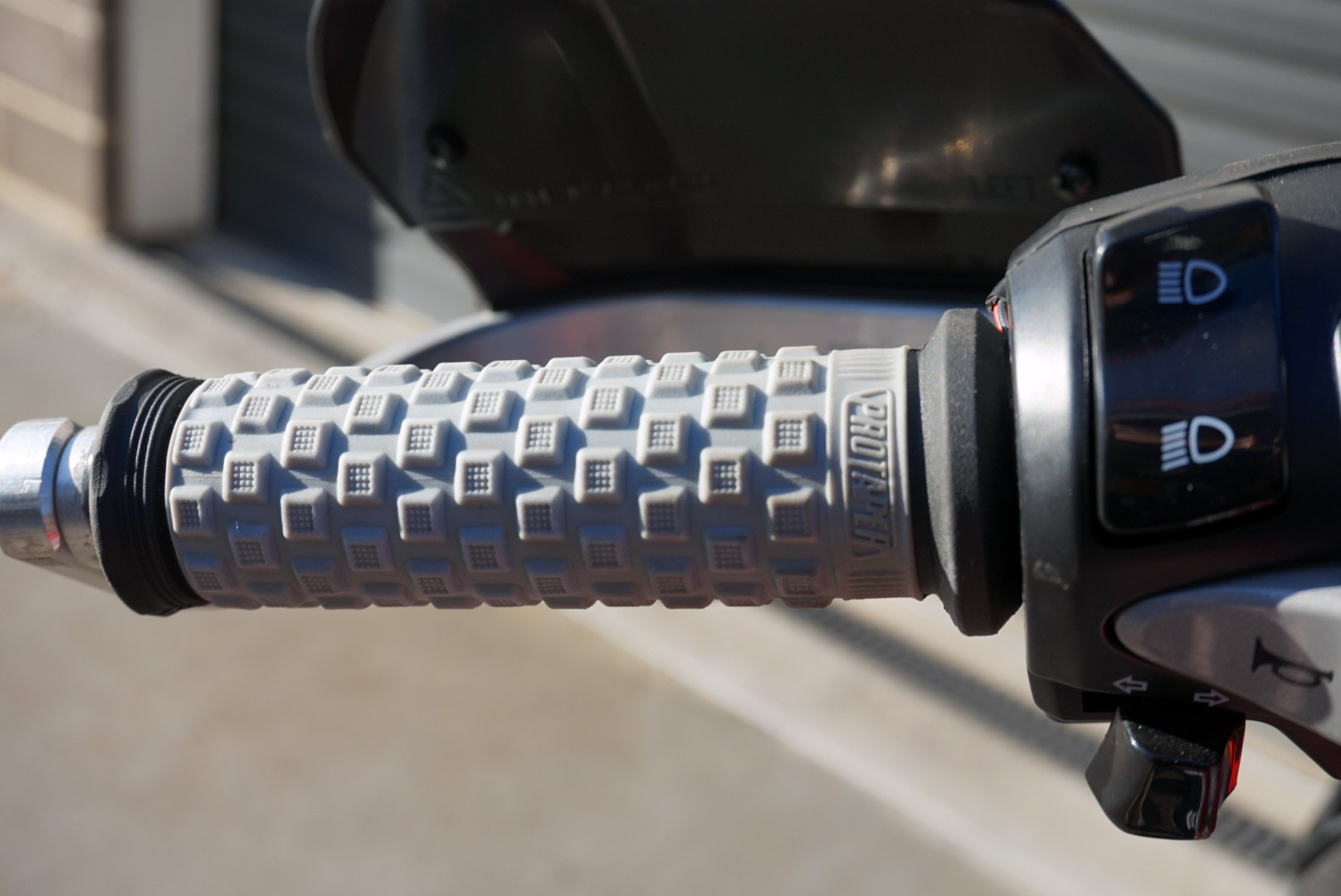 The Pro Taper Pillow Top grip installed on the Honda CRF250 Rally